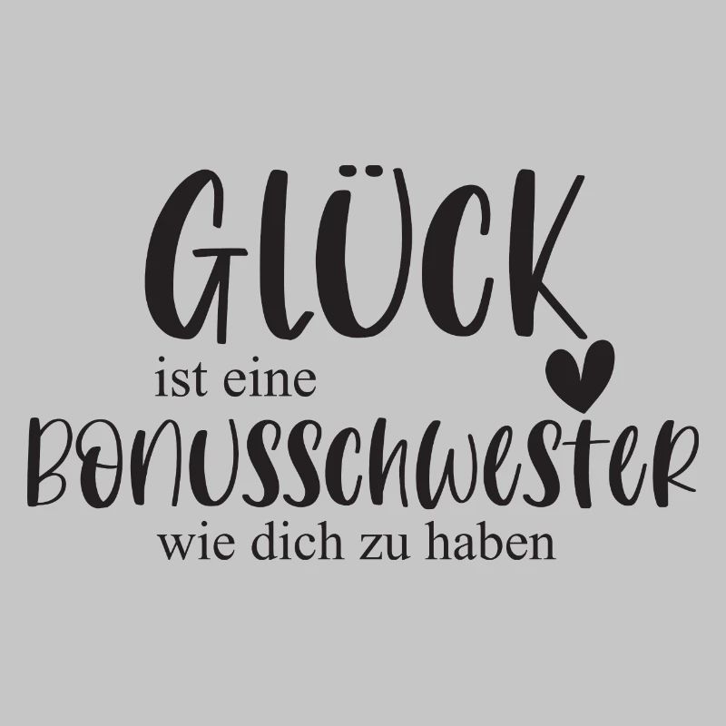 Bonusschwester Glück Geschenk Schwester Danke