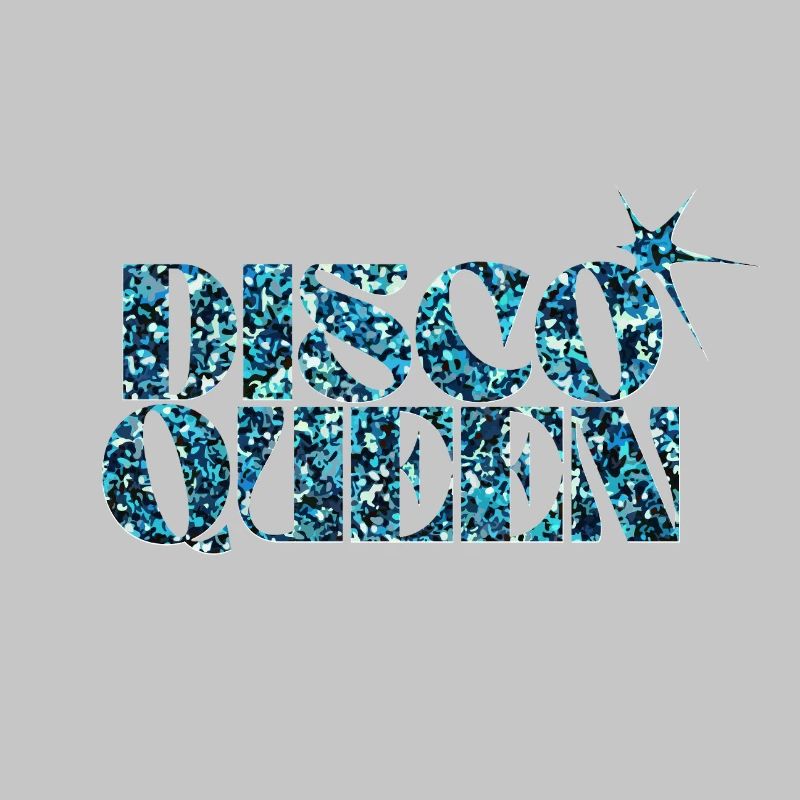 Disco Glitter Bubble Graphic Design