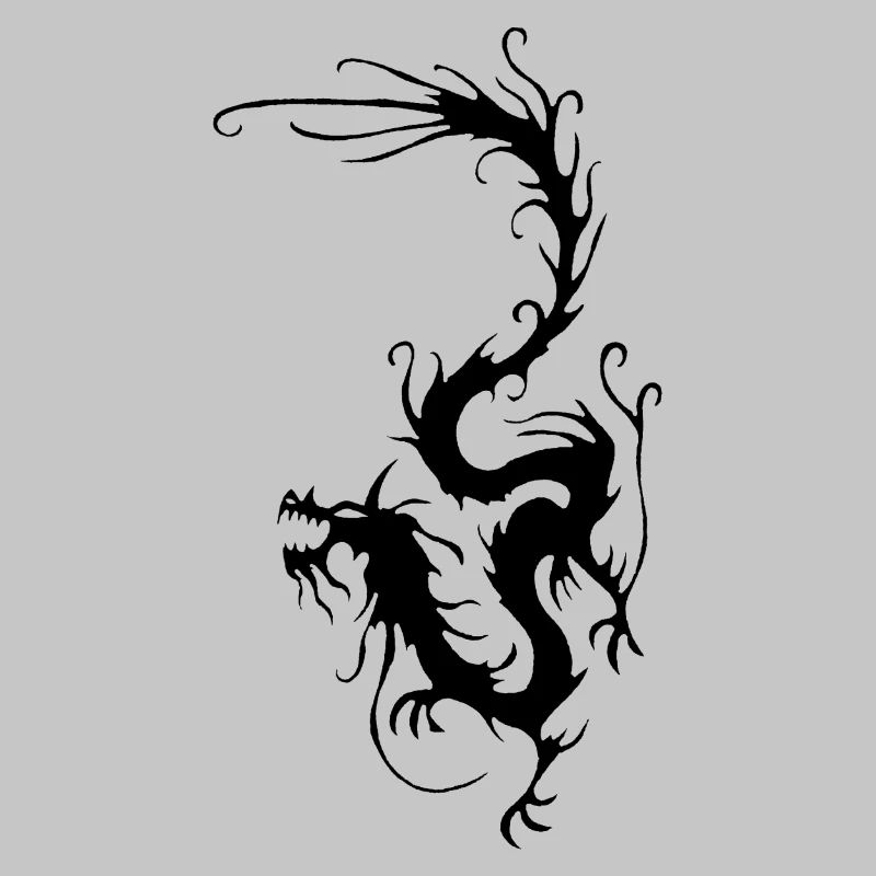 Schwarzer Rauchdrache