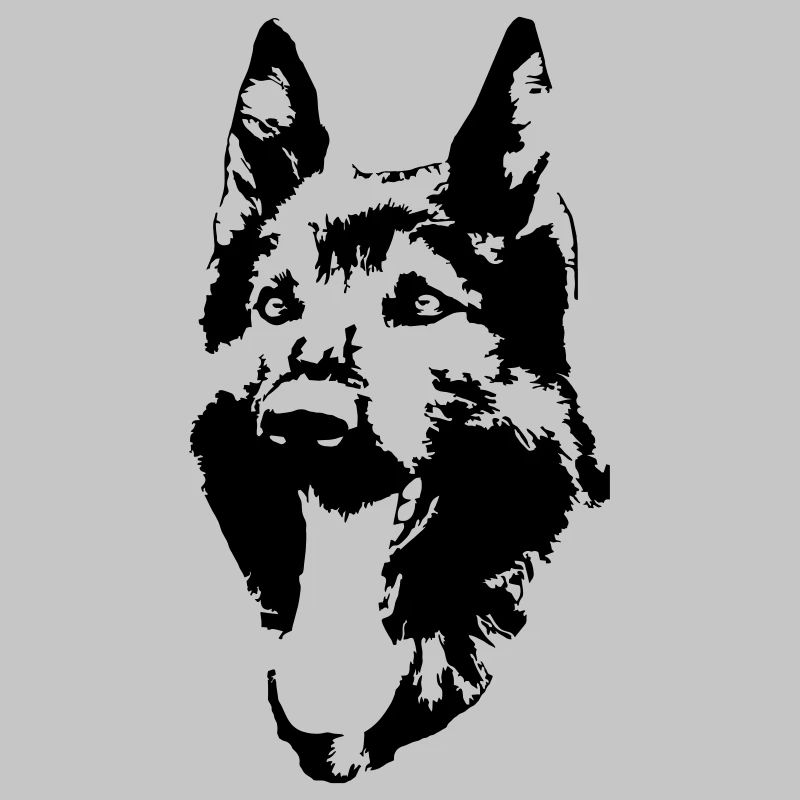 German Shepherd Head