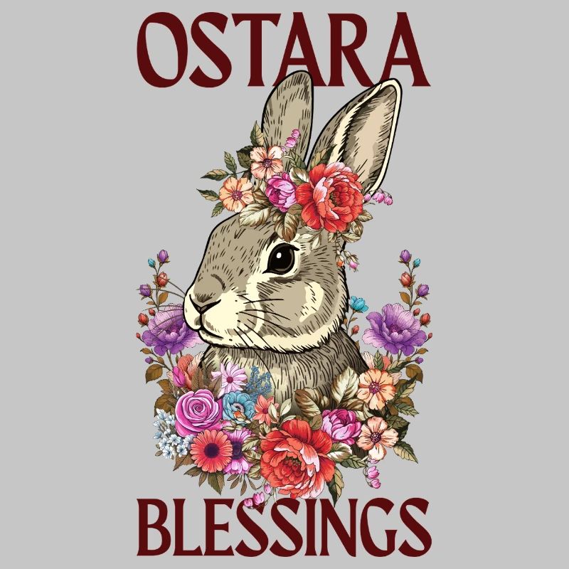 Bénédictions d’Ostara Joyeuses fleurs de lapin de Pâques