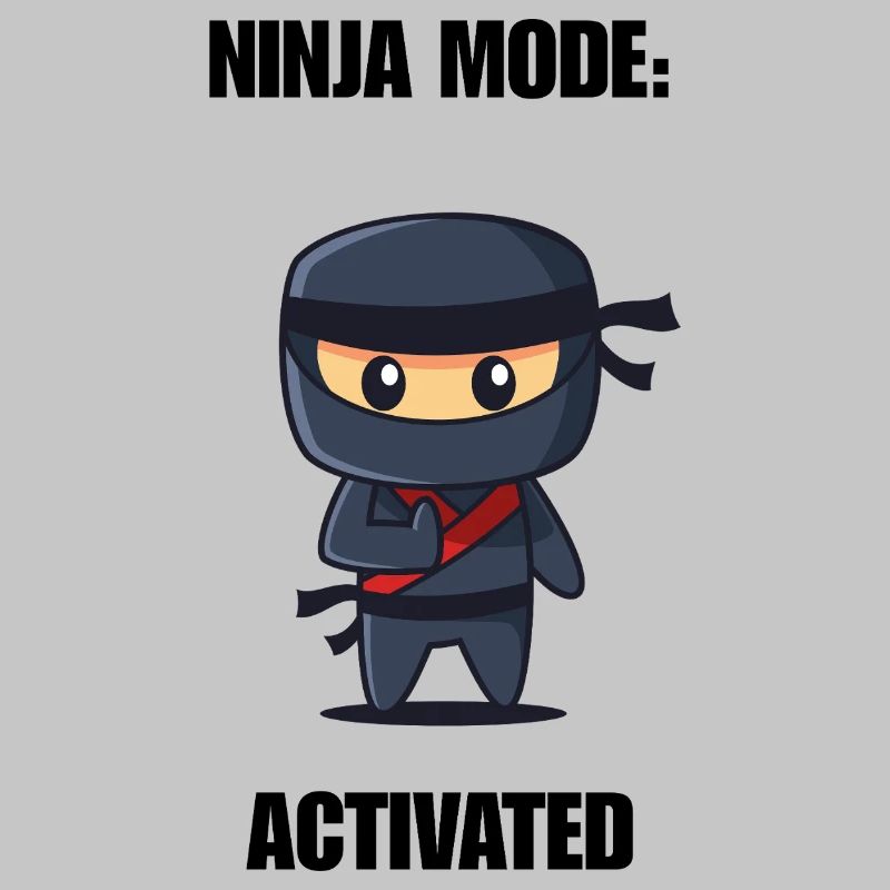 Chemise activée par la mode ninja – Diction ninja drôle