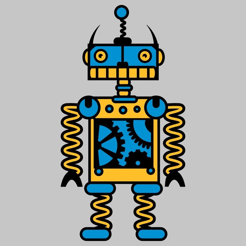 Ein Roboter mit Zahnräder