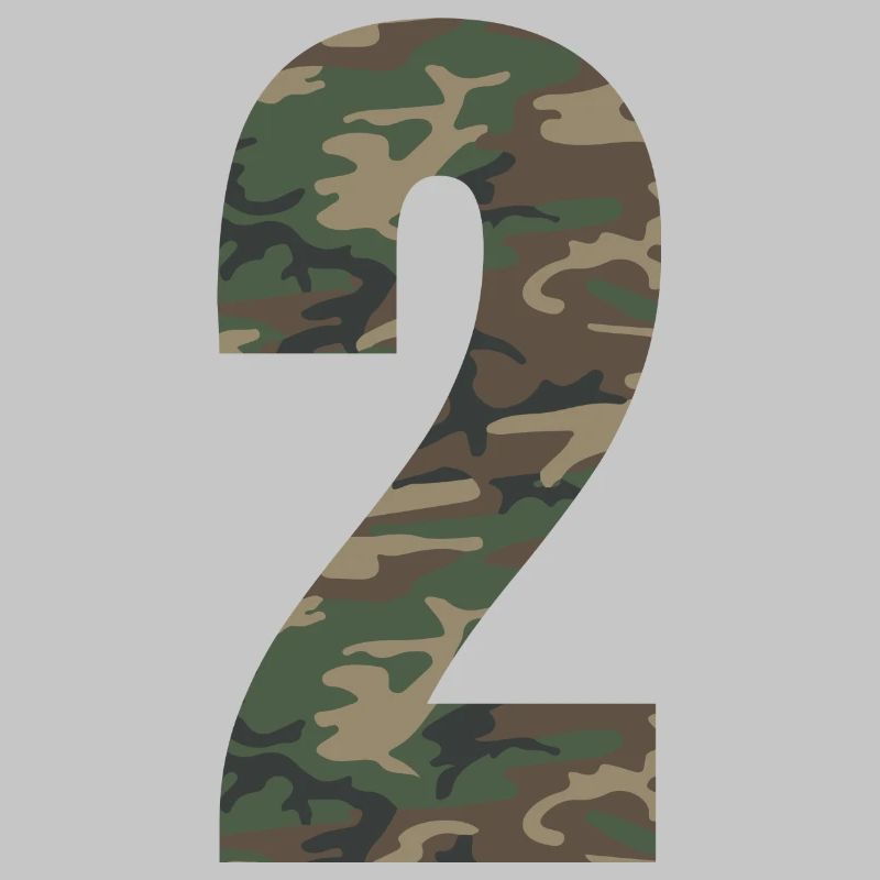 Tough number 2 in camouflage pattern!