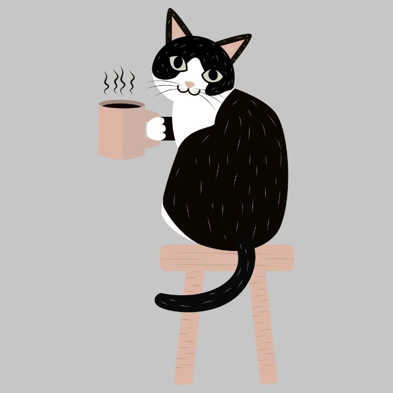 Kaffeepause Katze