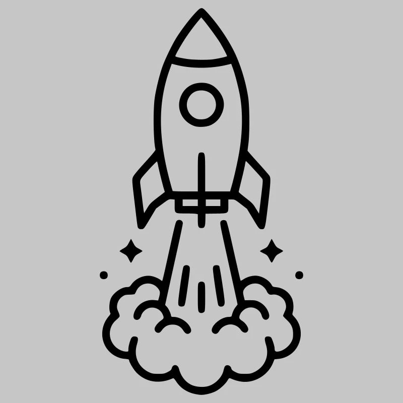 Rocket Launch Space Icon