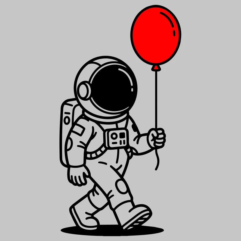 Astronaut mit Ballon