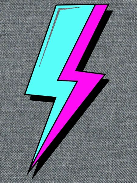 Psychedelic Neon Lightning
