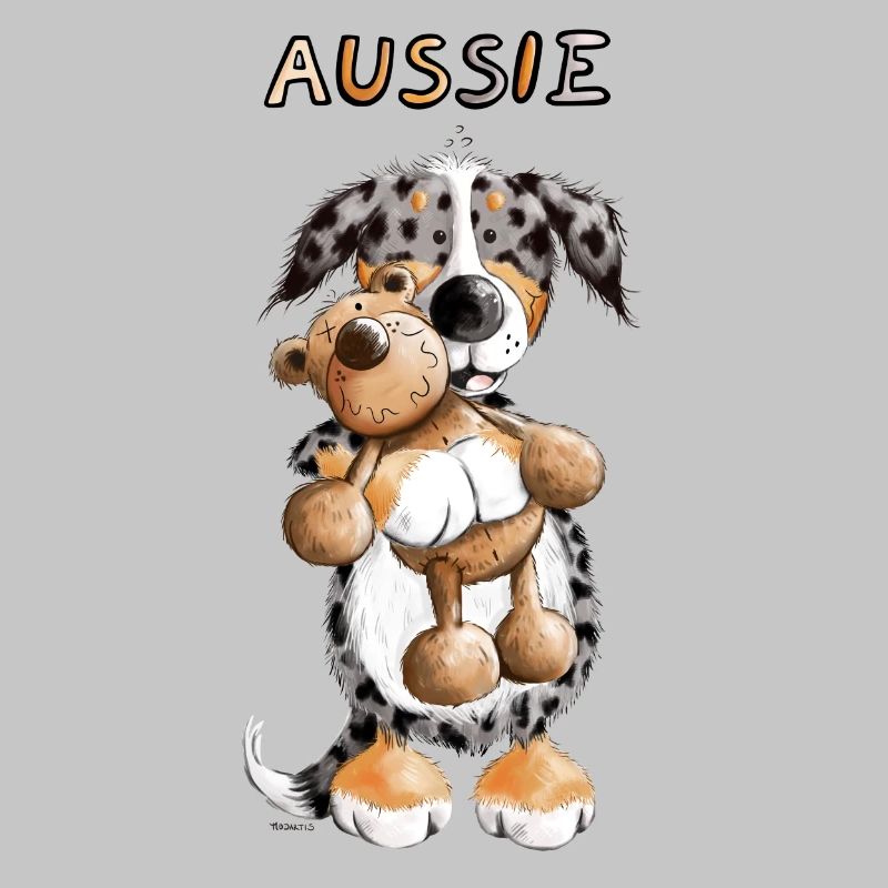 Aussie with teddy