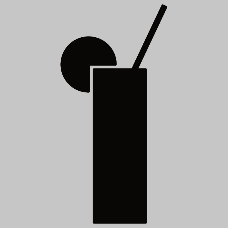 Design de boisson en noir