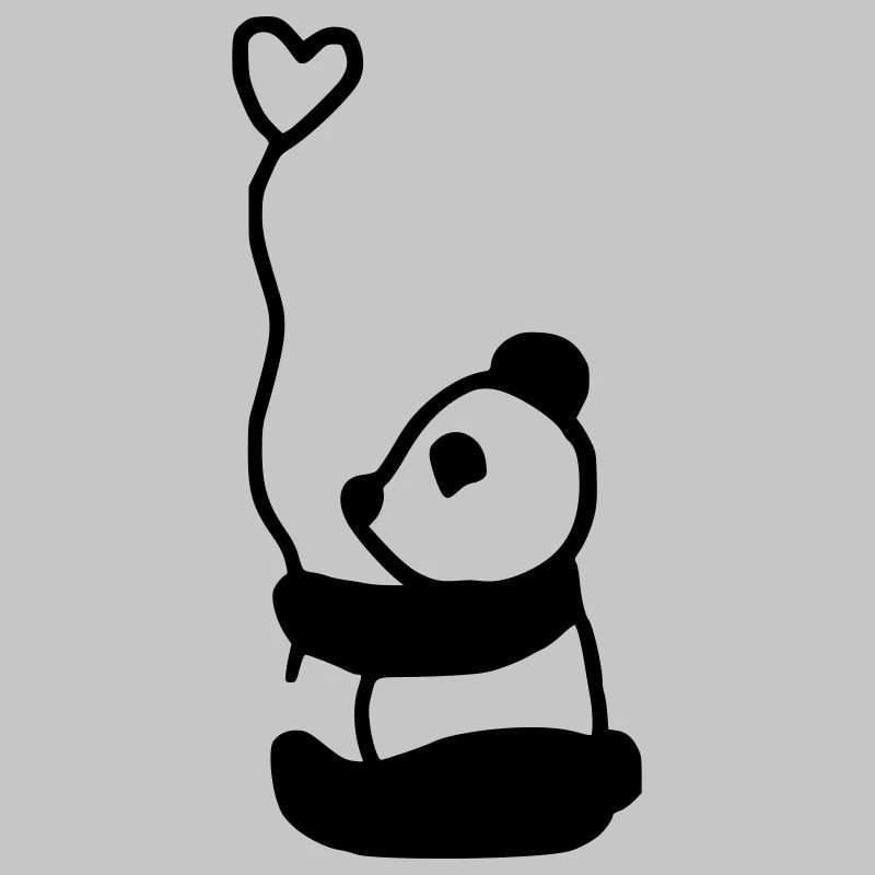 süßer Panda voller Liebe