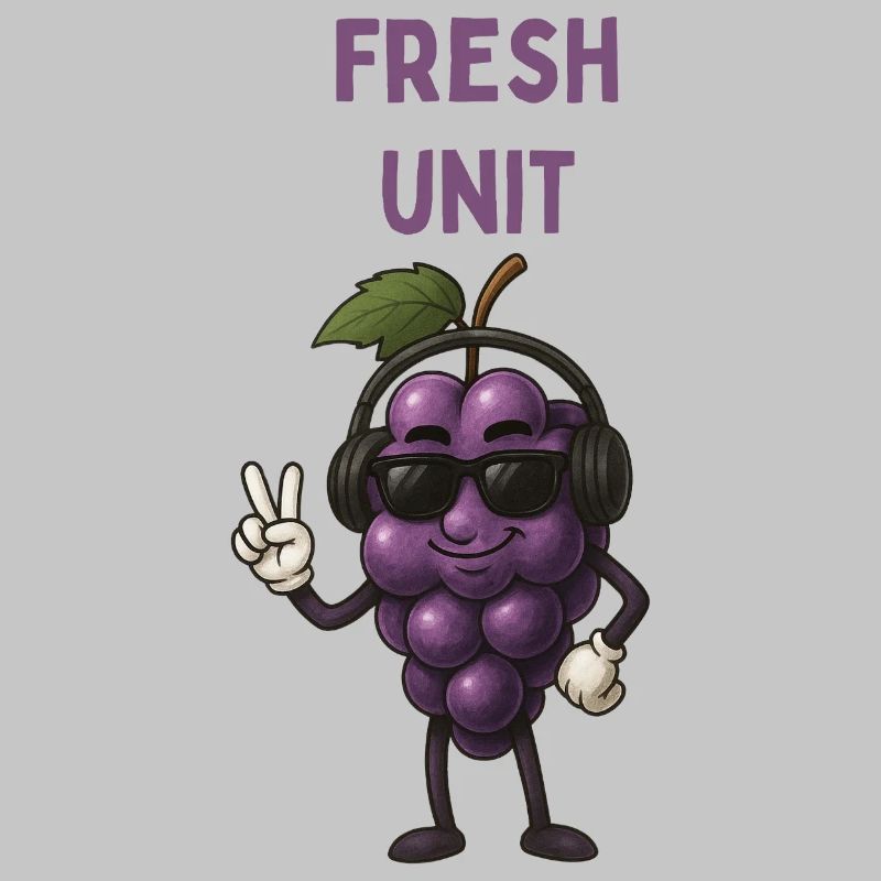 FRESH UNIT Traube mit Kopfhörern