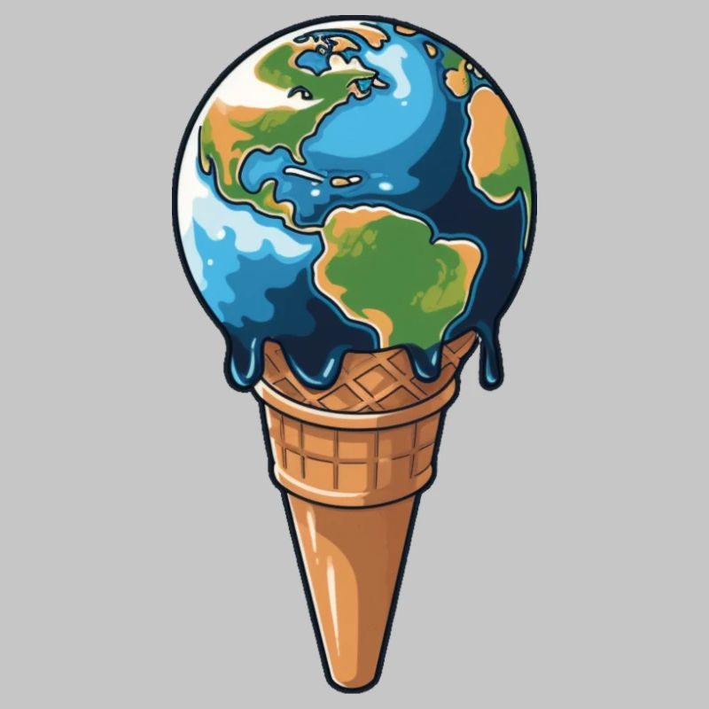 The earth is melting