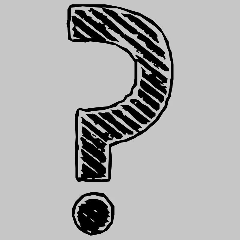 Point d'interrogation rayures regard grunge