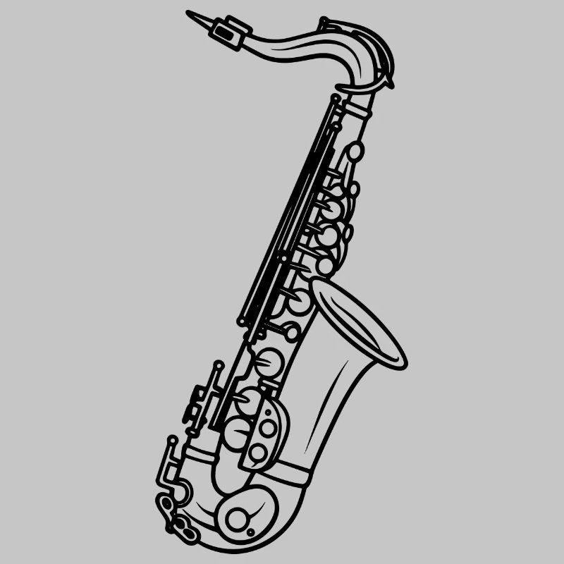 Dessin de saxophone