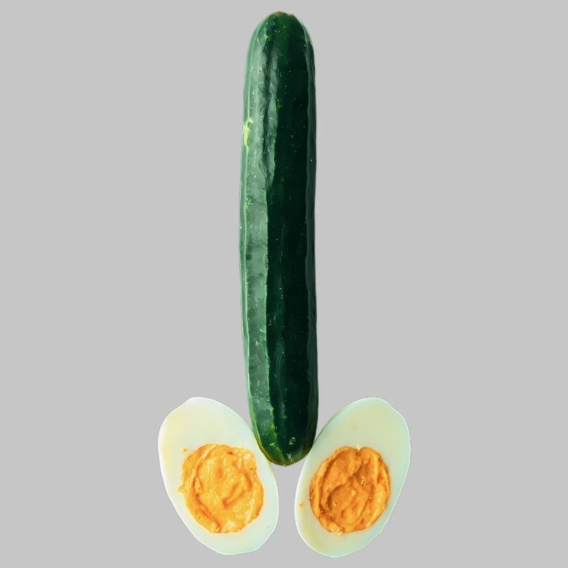 Concombre avec œuf