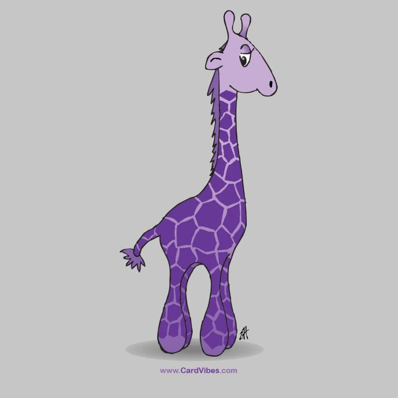 Purple giraffe