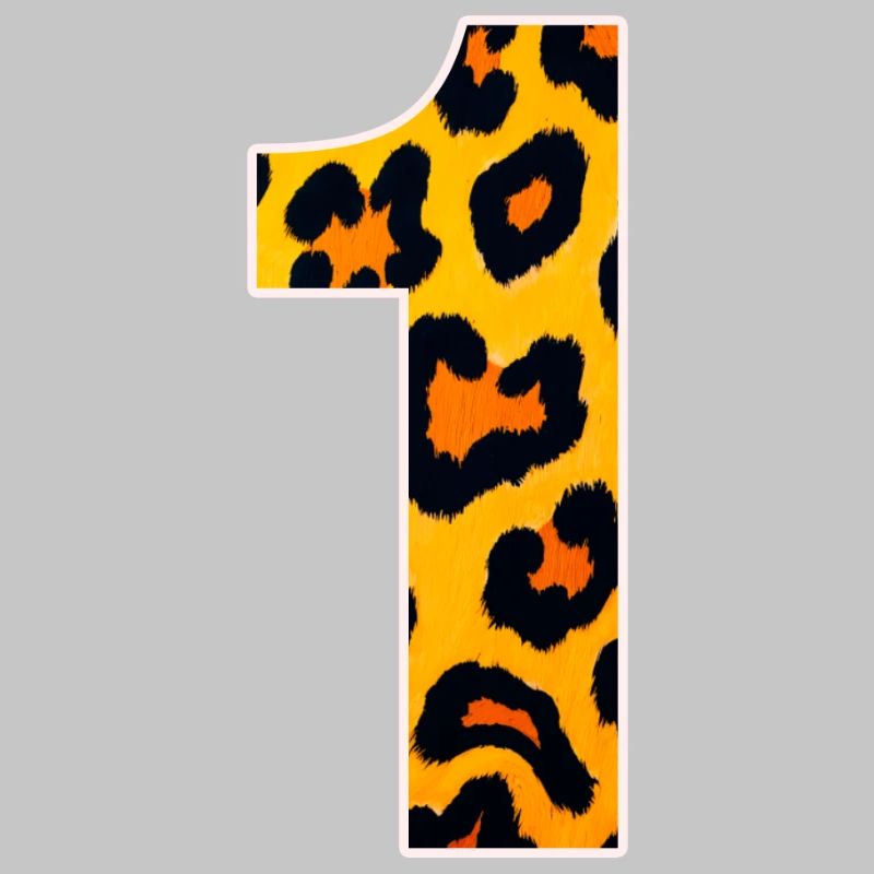 Leopard print yellow-orange