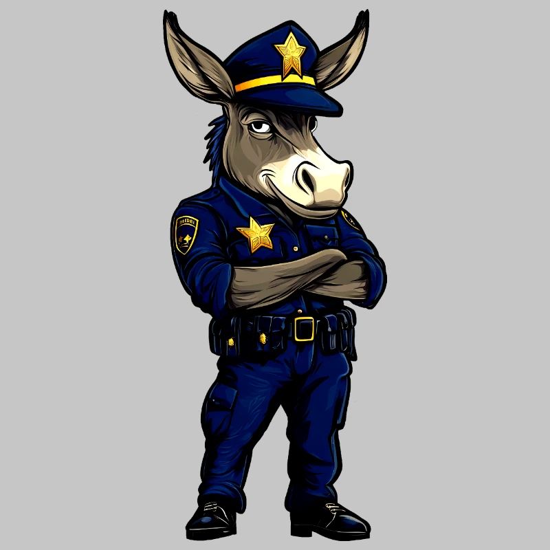 Polizei Esel