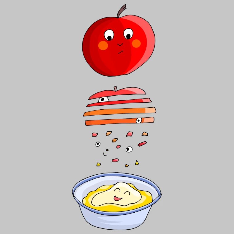 Apfel zu Apfelmus