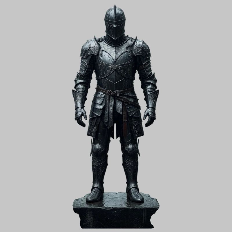 Dark Knight Armor Krieger-Silhouette