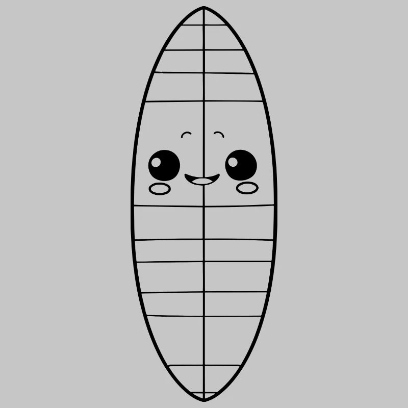 Surfbrett Comic Look