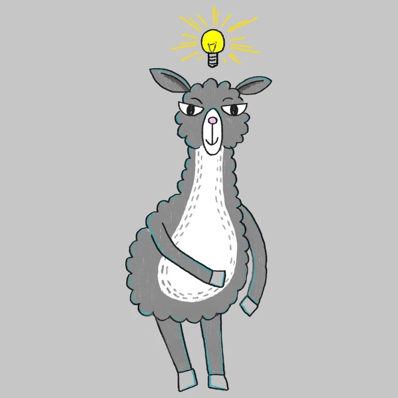 Lama hat eine Idee