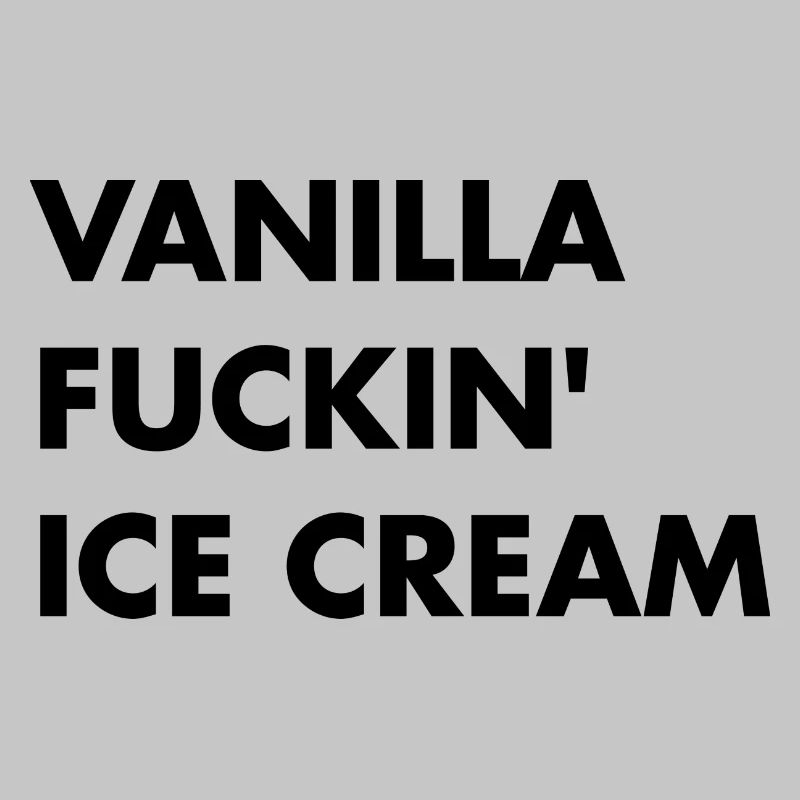 Vanille Eis - schwarzer Schriftzug