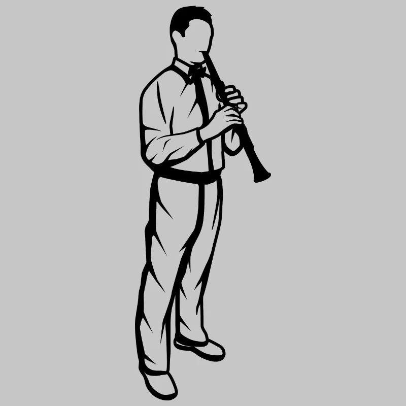 Clarinet player boy