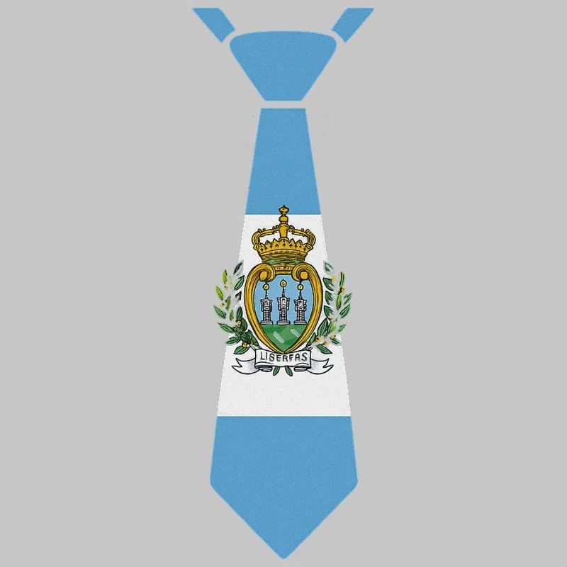 Cravate de Saint-Marin – Conception du drapeau