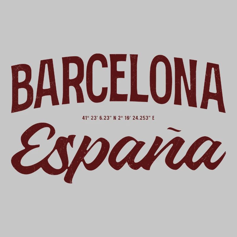 Barcelona Spanien Script Logo