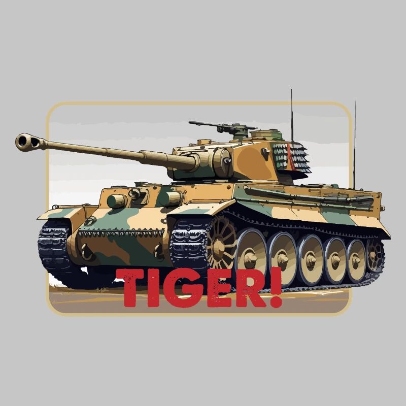 Tiger Panzer Illustration