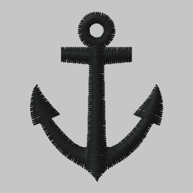 Anchor embroidered