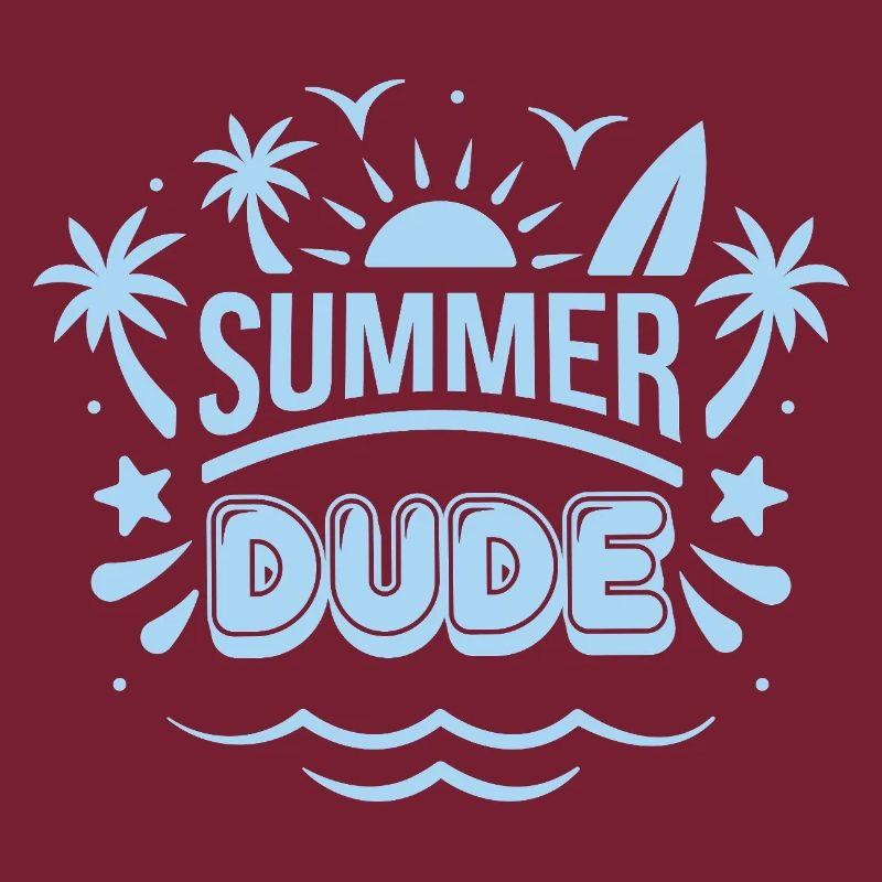 Summer Dude Surf Logo
