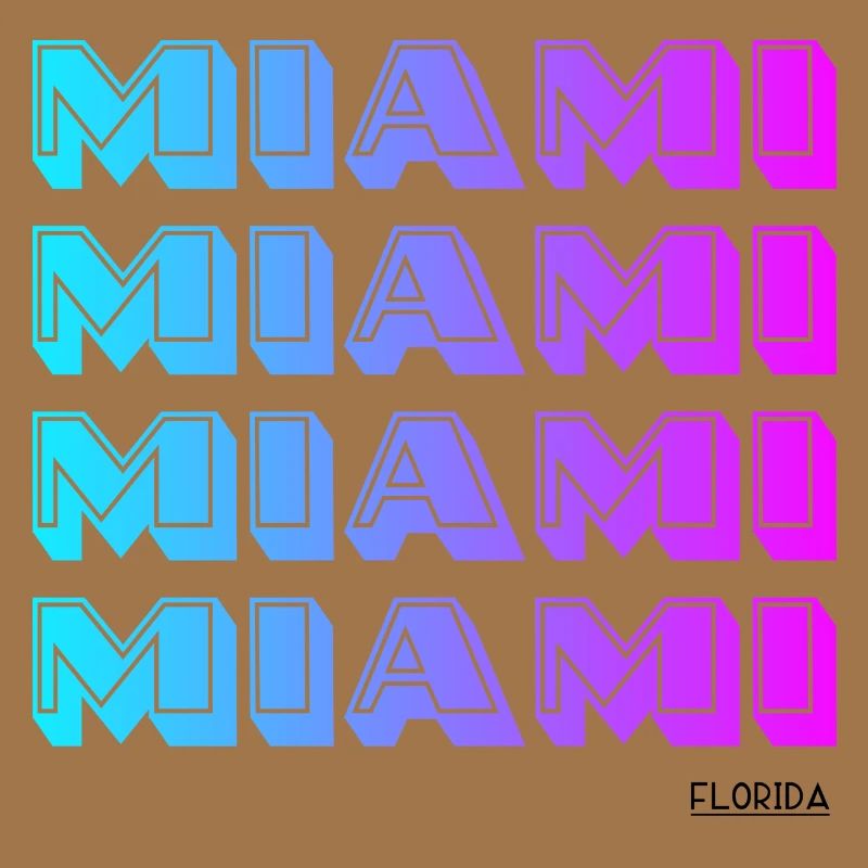 Miami Neon Gradient Pattern