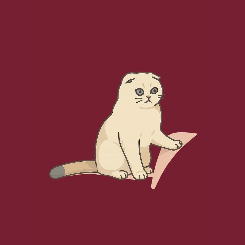 Chat mignon avec une expression mélancolique