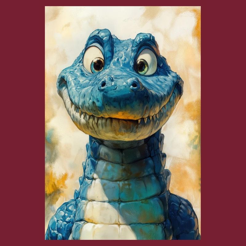 Illustration eines Krokodils