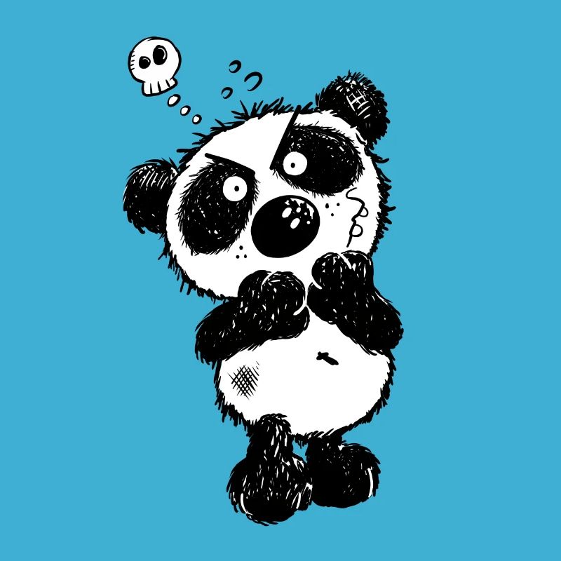 Grummeliger Panda
