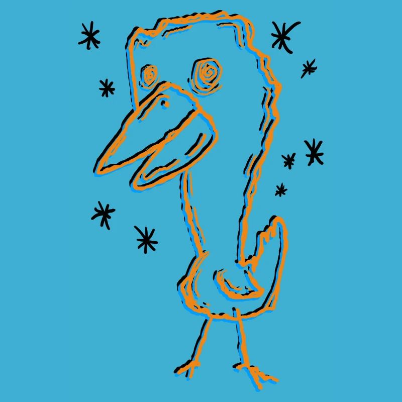 Ausdrucksstarkes Dodo-Kunstdesign