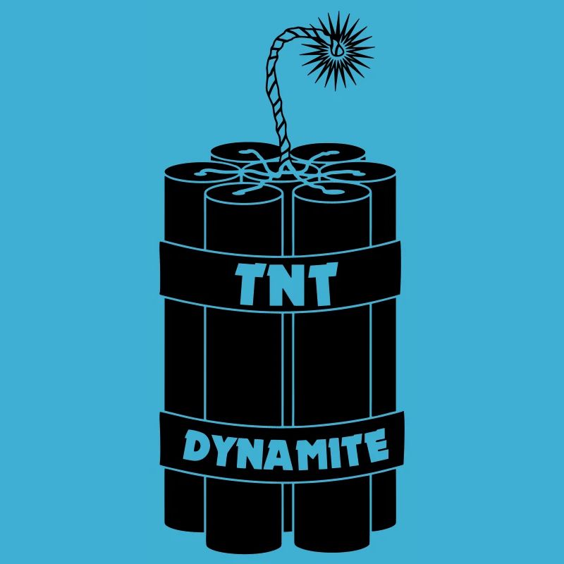 Sept bâtons de dynamite brûlants