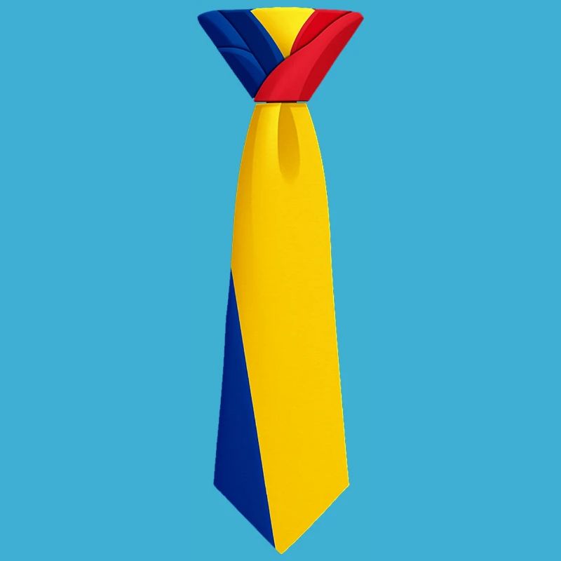 Cravate roumanie – Conception du drapeau