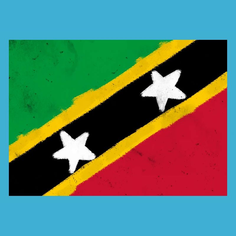 Drapeau de Saint-Kitts-et-Nevis