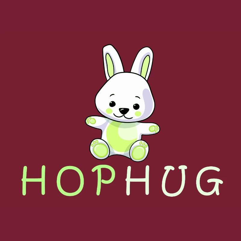 conception de baiser de main de lapin aimant