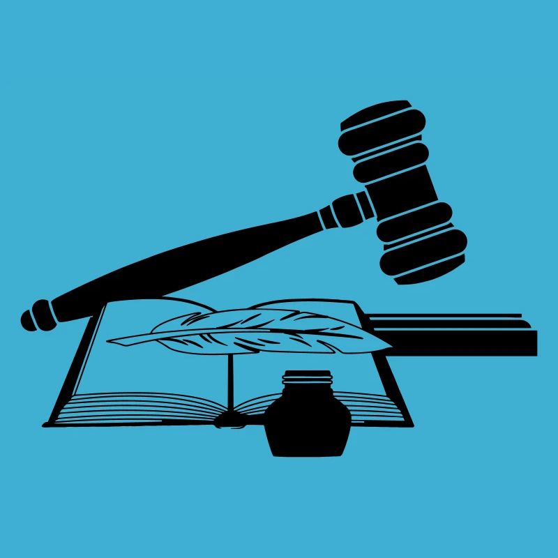 Rechter Hammer mit Buch