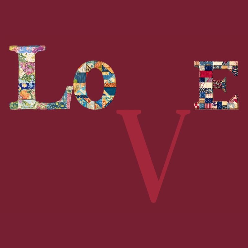 Liebe Patchwork-Typografie