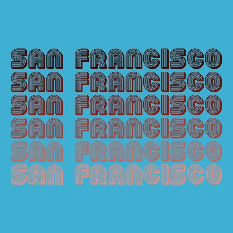 San Francisco Raster Gradient Muster