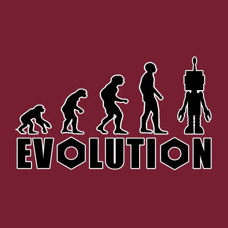 Evolution von Mensch zu Android