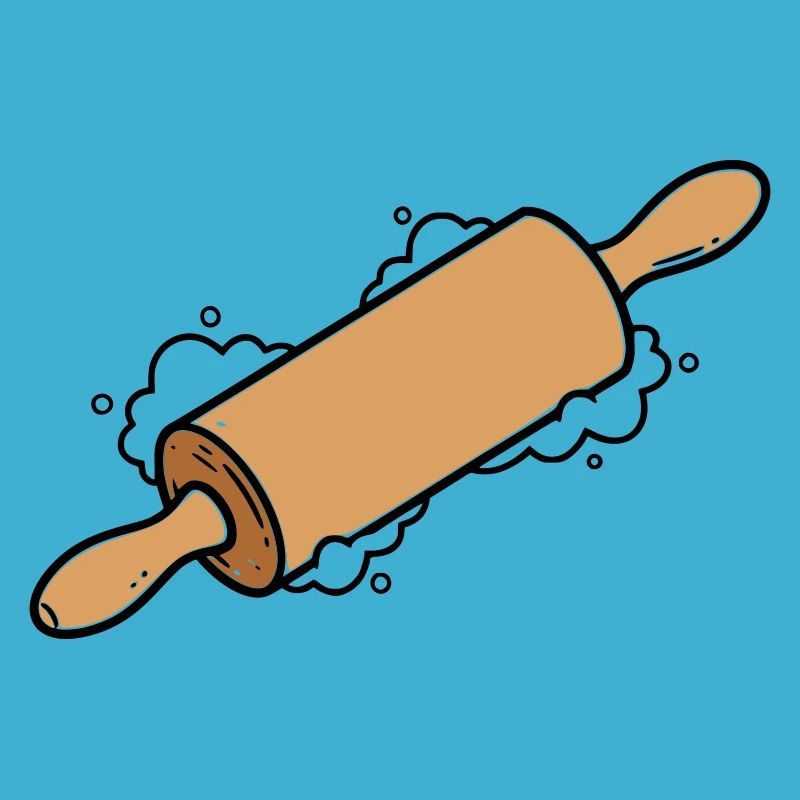 Rolling Pin Rolling Dough Roll Baking