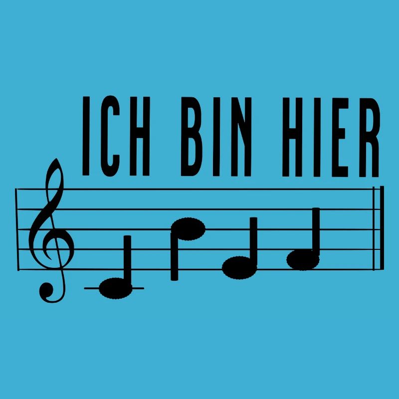 Ich bin hier Chef Notenschrift Chorleiter Dirigent