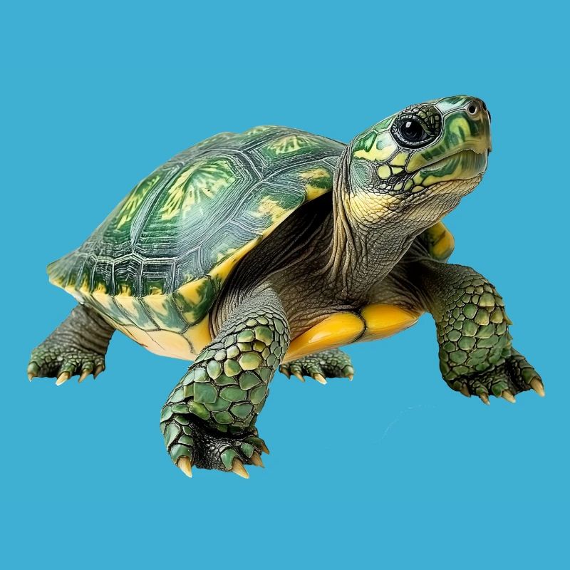 Green Yellow Turtle Pattern
